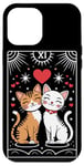 iPhone 12 Pro Max Tarot Card Mystic Cats | The Lovers Valentines Day Couples Case