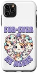 Coque pour iPhone 11 Pro Max Fur-ever in My Heart Kawaii Cochon d'Inde Cœur