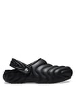 Crocs Classic Lined Overpuff Clog, Black, Size 4, Women