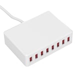 (UK PLUG)2.4A 40W 8 Ports USB Charger Portable USB Desktop Smart Charging