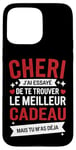 Coque pour iPhone 15 Pro Max Tee Shirt Saint Valentin Cheri Amour Amoureux Couple Humour