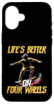 Coque pour iPhone 16 Skateboard Lovers Skater Board pour hommes