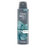 Dove Men+Care Advanced Déodorant en spray à l'eucalyptus et à la menthe - Protège 72 heures contre les odeurs corporelles et la transpiration - 150 ml