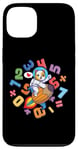 Coque pour iPhone 13 Kawaii Dog Astronaute Kids Funny Maths Day Numbers Day