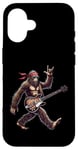 Coque pour iPhone 16 Retro Bigfoot Rock Music Men Kids Women Funny Bigfoot Rock