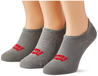 Levi's Unisex Levi's Unisex High Rise Batwing Logo (3 Pack) Socks, Middle Grey (Middle Grey Blend), 11-Sep UK