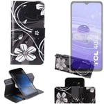 For TCL 40 R 5G Flip Wallet PU Leather Case Cover Stand Card Holder Pattern