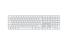 Apple Magic Keyboard with Touch ID and Numeric Keypad - tastatur - USB-C - QWERTY - UK - white keys Indgangsudstyr