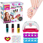 lelechong Kids Nail Polish Set, Quick Dry & Peel off Nail Varnish for Girls, Art