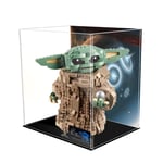 HZYM Acrylic Display Case for Lego Star Wars The Mandalorian The Child Baby Yoda Figure Model, Dustproof Showcase Box Compatible with LEGO 75318 (Model NOT Included)