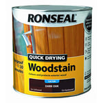 Ronseal Quick Drying Woodstain Dark Oak Satin 2.5L