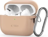 Tech-Protect Tech-Protect Silicone Hook Apple Airpods Pro 1 / 2 Caffe Latte