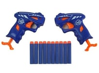 Kids Blaze Storm Double Pistol Gun Set INCLUDES 10 Foam Bullet Darts ARMY BOYS