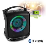 Portable Bluetooth Party Speaker, Lights, USB, Radio, Built-in Battery Sputnik 1