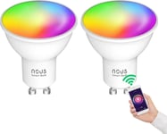 Nous P8 Led Birne Rgb Gu10 Wlan 2Er 350Lm/4,5W/Gu10/Reflektor 2Er Pack