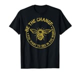 Vintage Retro Style Save The Bees Honeybee Bee The Change T-Shirt