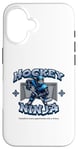 Coque pour iPhone 16 Joueur ninja de hockey sur glace