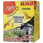 Retro | RÉPULSIF SONORE Oiseaux – MOUETTES – GOÉLANDS | Détecte, effarouche et Repousse Les Oiseaux | RUSOI1