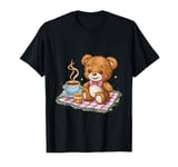 Cartoon teddy bear with honey and tea T-Shirt