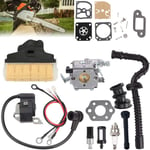 Carburetor for Stihl 021 023 025 MS210 MS230 MS250 Chainsaw Carb with 1123 160 1650 Air Filter Ignition Coil Fuel Line Tune Up Kit Replace Walbro