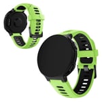 Garmin Forerunner 735XT / 220 / 230 / 235 / 620 / 630 hållbar silikon klockarmband - grön / svart Grön