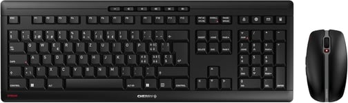 Stream Desktop,Ensemble Clavier Et Souris Sans Fil,Layout Suisse (Qwertz),Technologie Radio 2.4 Ghz,Touches Plates Et Silencieuses,Fonctionne Sur Batterie,Noir