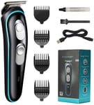 YUW Mens Hair Clipper Hair,Rechargeable Hair Trimmer Cordless Electric Hair Clippers Haircutting Kit with 4 Guide Combs