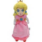 Princess Peach Pehmolelu punaisilla kengillä Vaaleanpunainen mekko Keltaiset hiukset ja kruununukkekokoelman koristeet