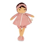 Kaloo - Tendresse - Amandine - My 1st Fabric Doll - 40 cm Rag Doll - Muslin Dress - Olive Skin - Customisable Ribbon - 0 Months +, K200014