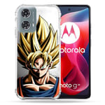 Cokitec Coque Renforcée pour Motorola G24 4G Manga Dragon Ball Sangoku Portrait