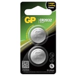 GP Lithium knappcelle CR2032 2-P