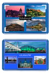 Edinburgh & Glasgow, 2 x Fridge Magnet's - Large Size (7cm x 4.5cm) - Scotland