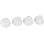 (White Gold Lettering)Electric Guitar Bass Top Hat Knobs Acrylic Material