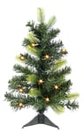 Flair Flower 270793GN Sapin de Noël Artificiel avec lumière LED et Fonction minuterie Décoration de Noël Vert Env. 60 cm