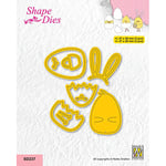 Nellie's Choice Matrice de Découpe Poussin de Pâques-5 Pcs-2,7 x 2 cm / 2,7 x 3,8 cm Matériel-Cutting Dies pour Scrapbooking Accessoires, Cartes et Décorations, Acier, Jaune, 27x20 / 27x38mm