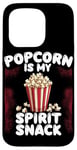 Coque pour iPhone 15 Pro Popcorn is My Spirit Snack Popcorn