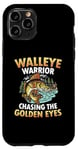 Coque pour iPhone 11 Pro Guerrier doré chassant les yeux