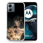 Cokitec Coque Renforcée pour Motorola G14 4G Manga One Piece Ace Noir