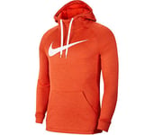 Nike Men M Nk DRY Hoodie PO Swoosh Sweatshirt - Team Orange/Night Maroon/Htr/(White), S-T