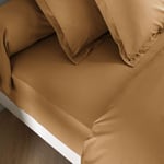 Someo - Drap housse coton percale bonnet 30 cm Sahara 110x190