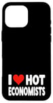 Coque pour iPhone 16 Pro Max I Love Hot Economists Heart – Husband Micro Marco Economics