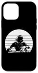 Coque pour iPhone 12 mini Disque vinyle DJ Vintage Retro Funny Disc Jockey EDM Music