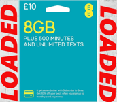 EE SIM CARD 4G STANDARD - MICRO & NANO FOR SAMSUNG GALAXY PRE LOADED £10 PACKAGE