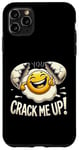 iPhone 11 Pro Max Funny Egg Cracks Pun Fun Egg Case