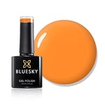 Vernis à ongles gel Bluesky, Sorbet Orange Neon04, carotte, léger, néon, orange, durable, résistant aux puces, 10 ml (nécessite une lampe à LED UV de séchage)