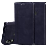 Musta Yhteensopiva Huawei Honor 8A / Y6 (2019) Business Magnetic Case -Kotelon Kanssa