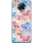 Xiaomi Poco F2 Pro Transparent Mobilskal Blomsterprakt