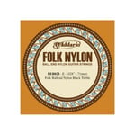 BEB028 Folk Nylon Guitar Black Nylon Ball End 28