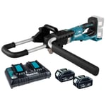 Makita DDG460T2X7 36V Brushless Earth Auger 2 x 5Ah Battery & Twin Port Charger