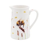 Country Life Bees Decorative 500ml Jug Water Pitcher Versatile Flower Vase Type